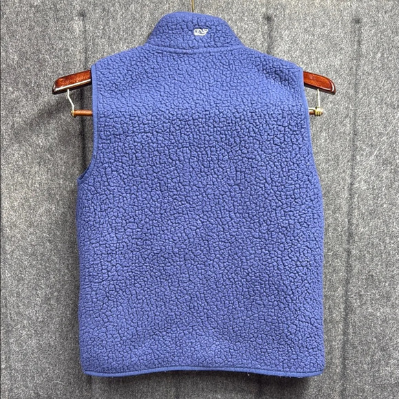 Vineyard Vines Kids Deep Blue Fleece Vest - Picture 3 of 5